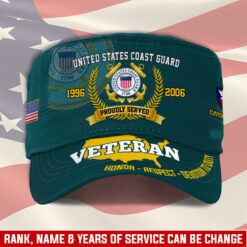 US Coast Guard, E 5 Red - Military Cap