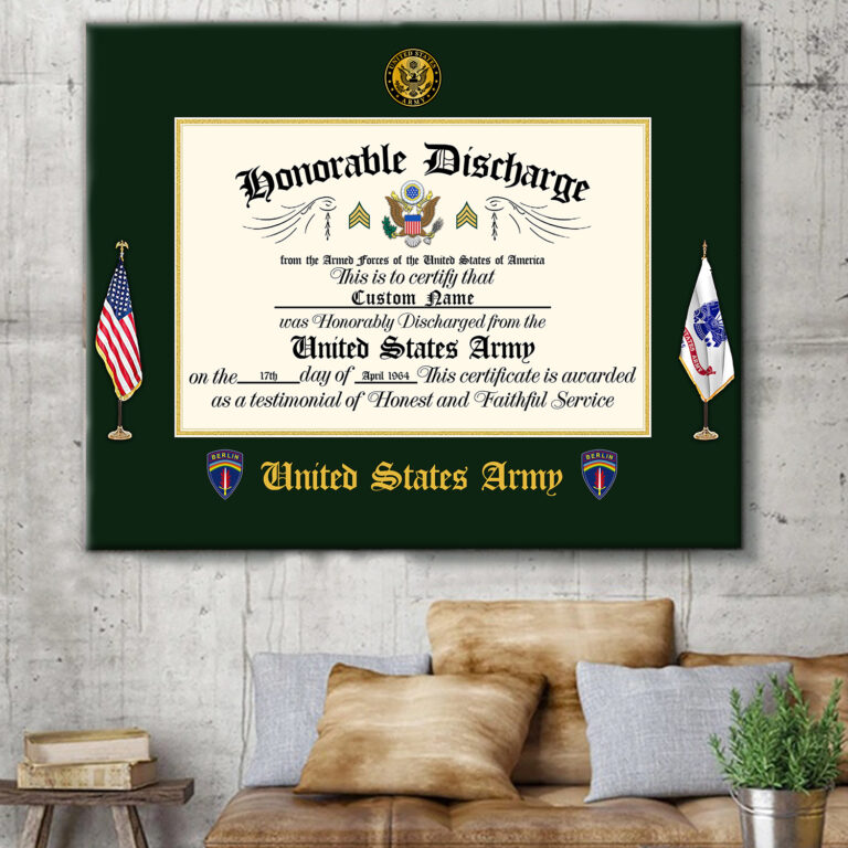 Army Division, E 9 Army Command Sergeant Major – Canvas (with Frame 