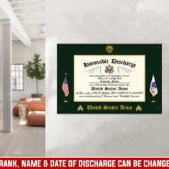 US Army, Duty, Honor, Country - Printed Metal Sign 8x12in