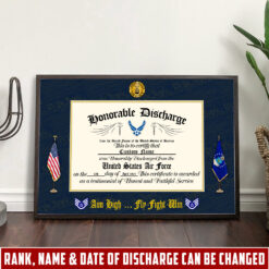 US Air Force, Lest We Forget - Poster With Frame 10x8in (Recommended)