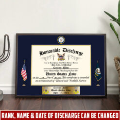 US Navy, E 5 Gold - Poster 10x8in