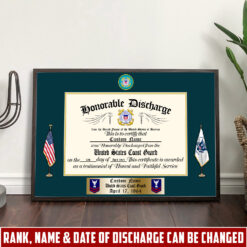 US Coast Guard, E 5 Red - Poster With Frame 10x8in (Recommended)