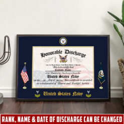 US Navy, Life And Pride - Poster With Frame 10x8in (Recommended)