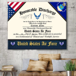 US Air Force, O 3 Air Force Captain - Canvas (With Frame) 10x8in