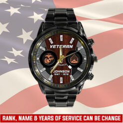 US Marine Corps, All Gave Some, Some Gave All - Black Stainless Steel Watch