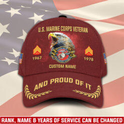US Marine Corps, Proud Veteran - Classic Cap
