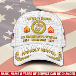 US Marine Corps, E 8 Marines First Sergeant - Classic Cap