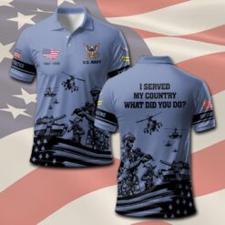 US Navy, E 3 White - Polo Shirt