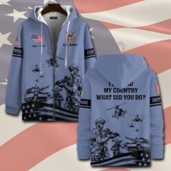 US Navy, Always Remember, Never Forget - Zip Hoodie
