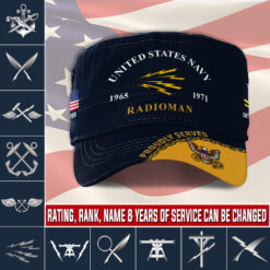 Navy Rating, E 8 Gold - Military Cap