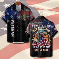 US Army, Life And Pride - Short Sleeve Button Shirt