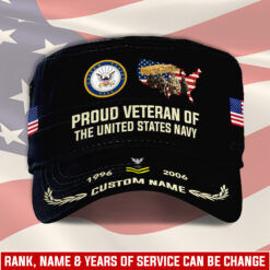 US Navy, E 9 Gold - Military Cap