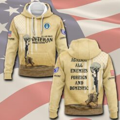US Air Force , Land Of The Free, Because Of The Brave - Hoodie