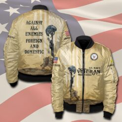 US Navy, By Sea, Air and Land - Bomber Jacket