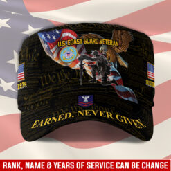 US Coast Guard, E 7 Gold - Military Cap