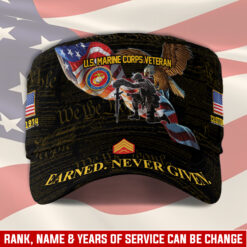 US Marine Corps, E 8 Marines Master Sergeant - Military Cap