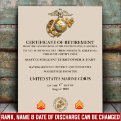 US Marine Corps, Life And Pride - Canvas (With Frame) 20x16in