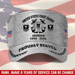 US Coast Guard, E 4 Red - Military Cap