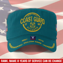 US Coast Guard, Proud Veteran - Military Cap