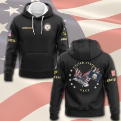 US Navy, E 3 Red - Hoodie