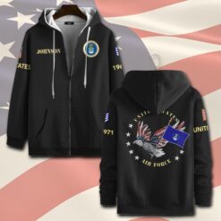 US Air Force , Honor The Fallen - Zip Hoodie