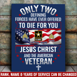 US Army, Honoring All Who Served - Canvas (With Frame) 20x16in