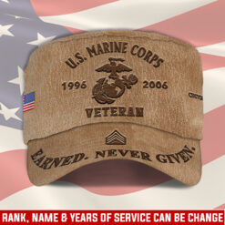US Marine Corps, Never Retreat, Never Surrender - Military Cap