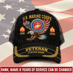 US Marine Corps, Land Of The Free, Because Of The Brave - Mesh Cap