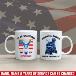 US Air Force , Thank a Veteran - White Mug 15oz