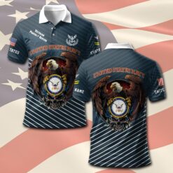 US Navy, E 5 Gold - Polo Shirt