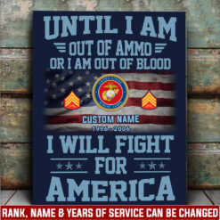 US Marine Corps, Lest We Forget - Canvas (With Frame) 20x16in