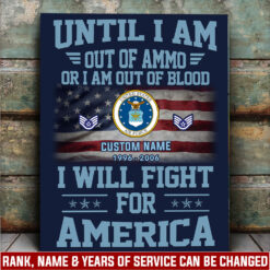 US Air Force, Freedom Isn't Free - Canvas (With Frame) 20x16in