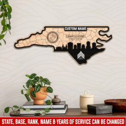 US Marine Corps, Lest We Forget - 2 Layers Wooden Sign 18x18in