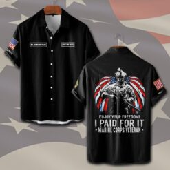 US Army, Defender of Freedom - Short Sleeve Button Shirt