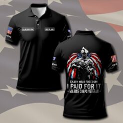 US Air Force , Land Of The Free, Because Of The Brave - Polo Shirt