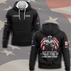 US Coast Guard, American By Birth, Veteran By Choice - Hoodie