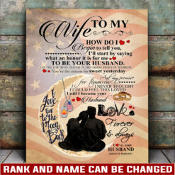 US Marine Corps - Canvas (With Frame) 10x8in