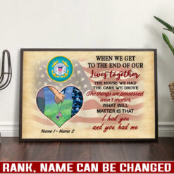 US Coast Guard, Freedom Over Fear - Poster 10x8in