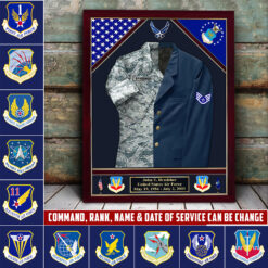 Air Force Command - Canvas (With Frame) 10x8in