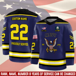 US Navy, E 4 Red - Hockey Jersey