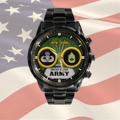 US Army - Black Stainless Steel Watch - THSSWCustom25021701