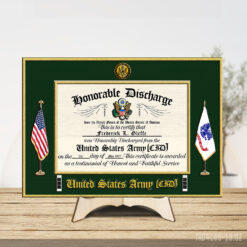 US Army - 2 Layers Wooden Plaque 14x14in - THPLCustom25021901