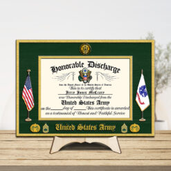 US Army - 2 Layers Wooden Plaque 12x12in - THPLCustom25022802