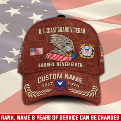 US Coast Guard, Proud Veteran - Classic Cap