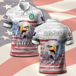 US Coast Guard, E 4 Red - Polo Shirt