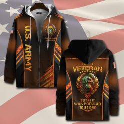 US Army, O 6 Army Colonel - Zip Hoodie