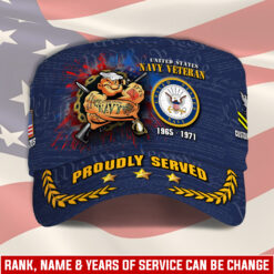 US Navy, E 7 Gold - Military Cap