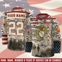 US Marine Corps, Freedom Isn't Free - Hockey Jersey