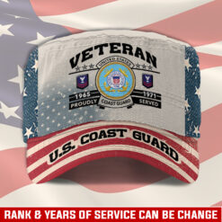 US Coast Guard, E 2 White - Military Cap