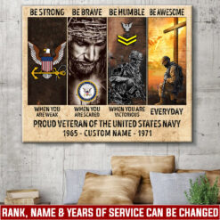 US Navy, Anchors Aweigh - Canvas (With Frame) 10x8in